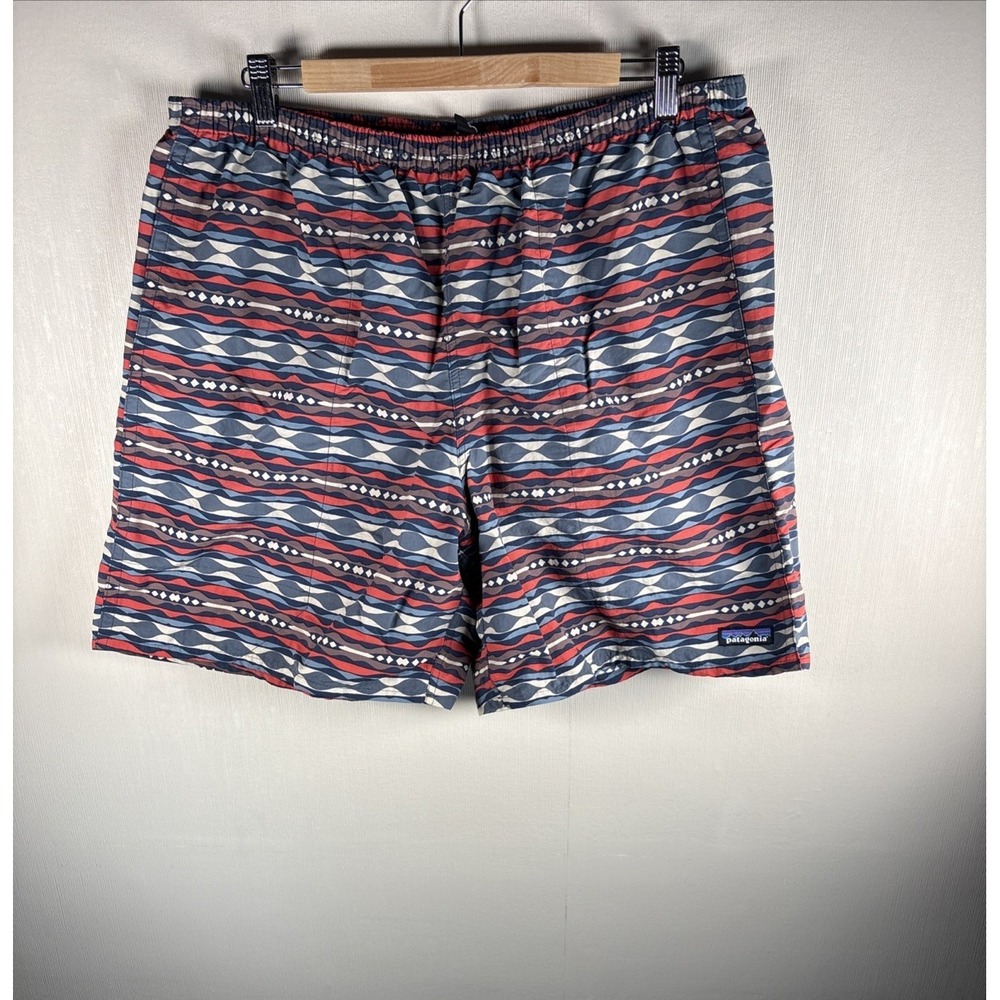 Patagonia Baggies Shorts Mens Extra Large Aztec Geometric Lined Netplus Shells